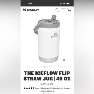 Stanley ICEFLOW FLIP STRAW JUG | 40 OZ - NWT